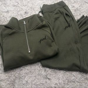 victoria’s secret “pink” jogging suit